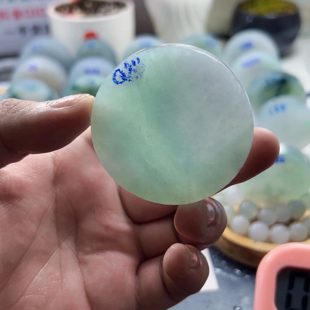 胖***鱼定制翡翠未镶嵌080998