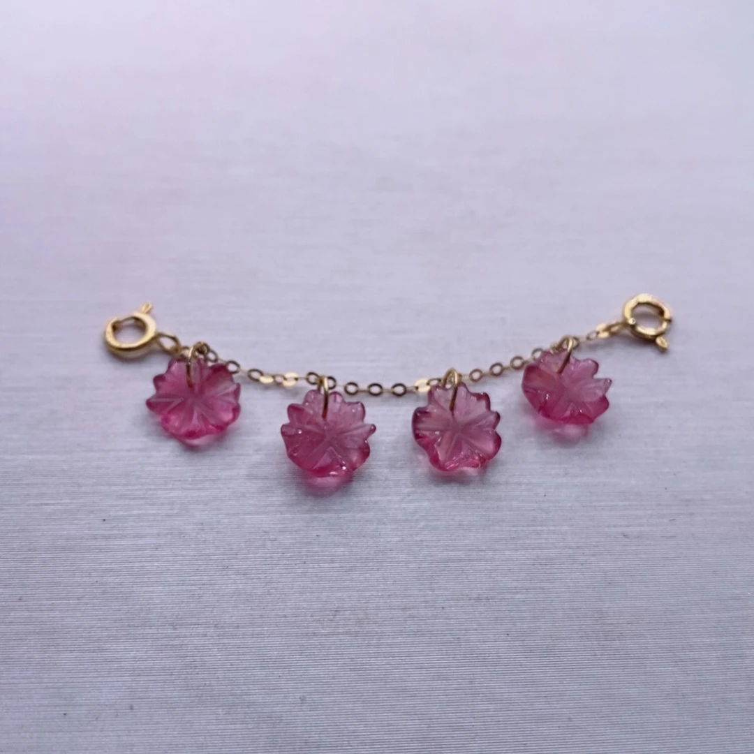 18K金镶嵌小滴溜碧玺碧玺A小滴溜