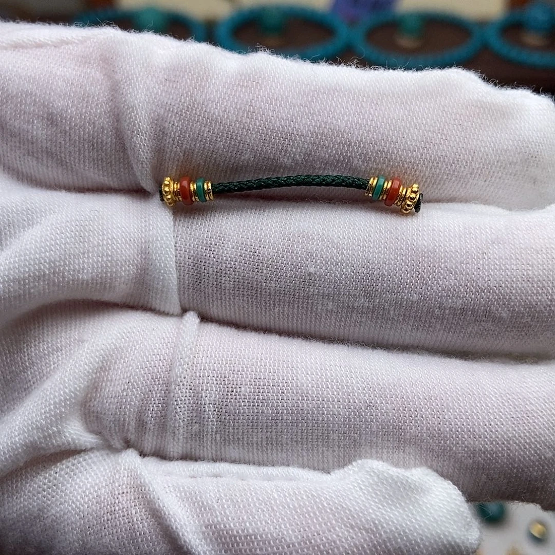 绿松石18K金镶嵌绿松石配饰h