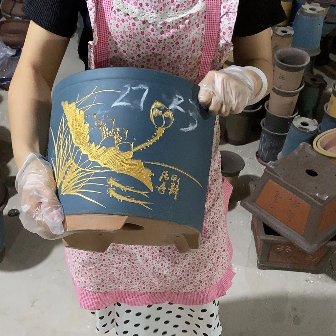 紫砂花盆紫砂花盆