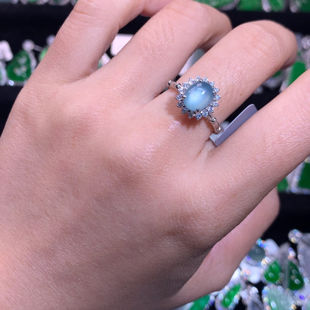 【闪购商品】银S925镶嵌戒指翡翠