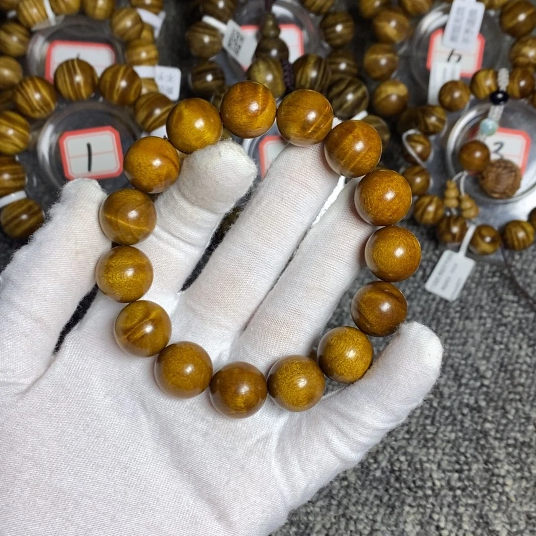 楠木（金丝楠）手串/手链红油底1.5 闪电。50