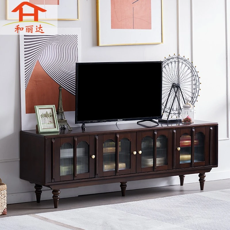 (里昂）美式现代法式电视柜复古奶油风客厅家具组合茶几小户型