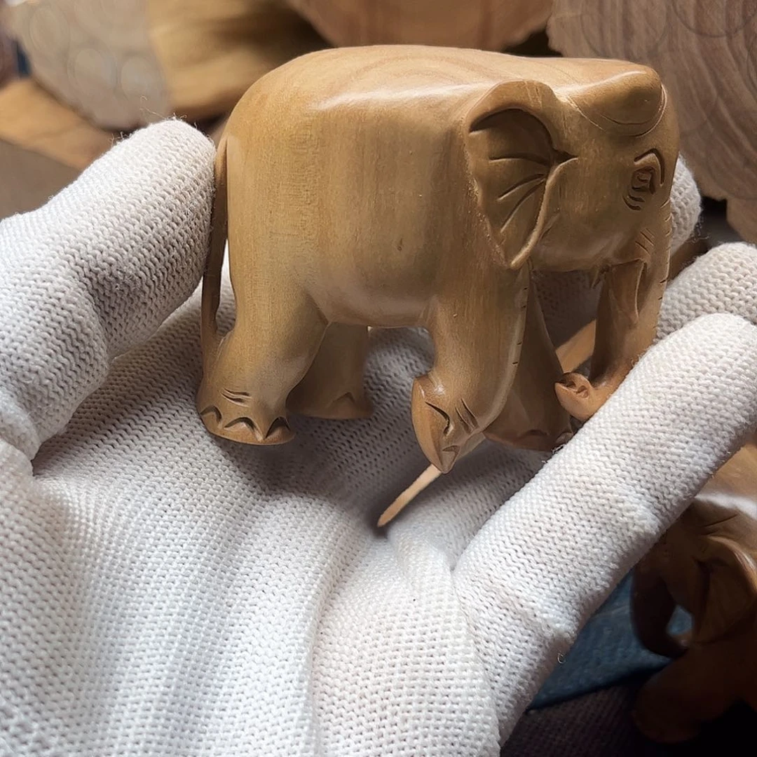 檀香木手串/手链郭*老山檀香大象手把件