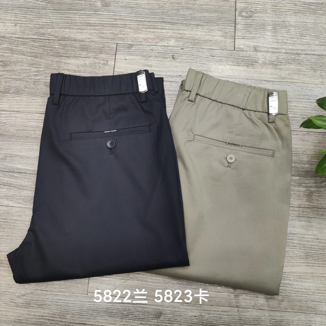 【柔软撤柜男裤】商务百搭休闲莱赛尔男士休闲裤 17234(5822/23)
