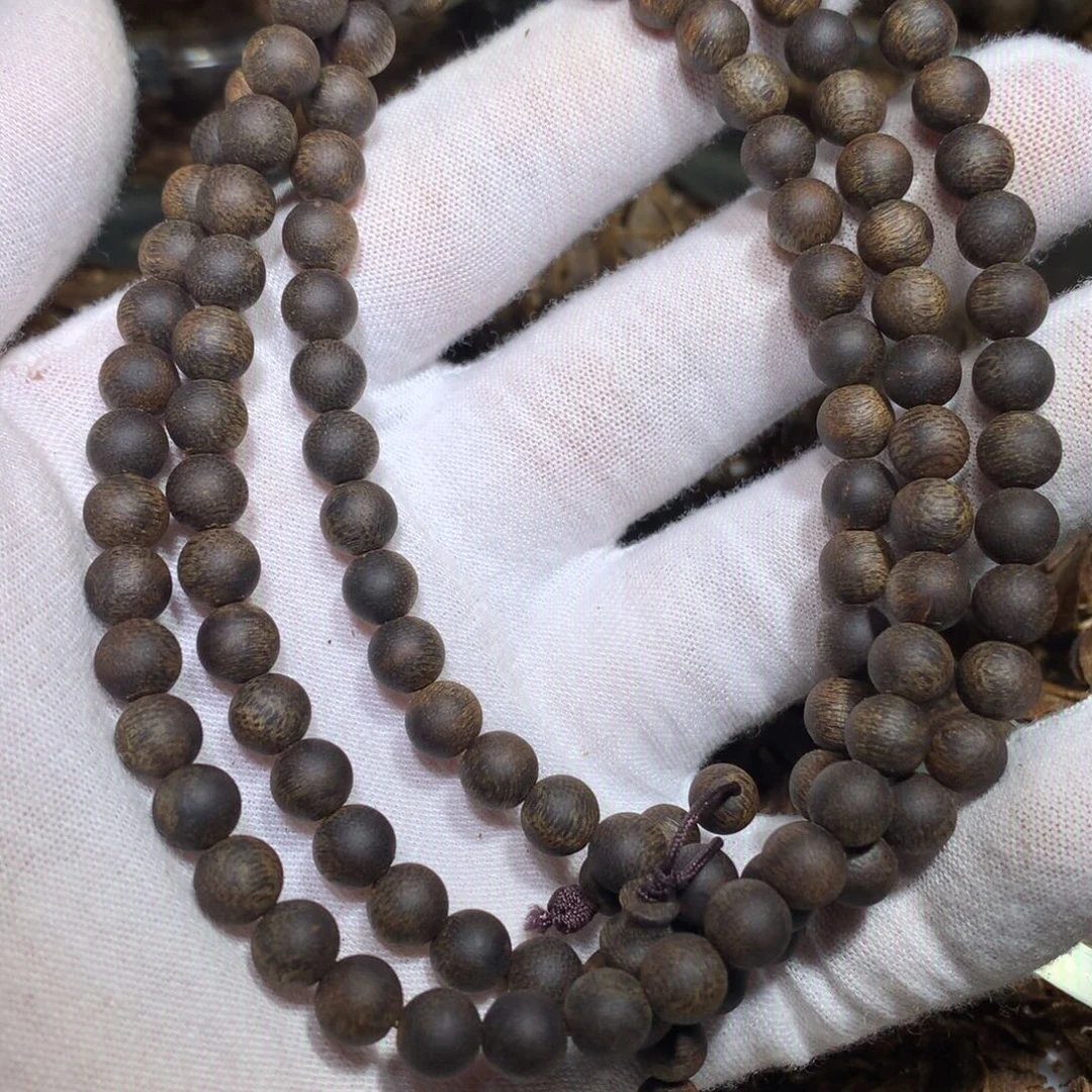 手串沉香十***路绿棋楠沉香06多圈