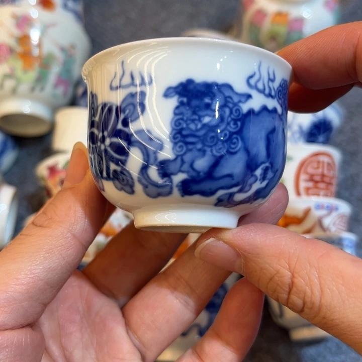 手绘茶杯盖碗陶瓷