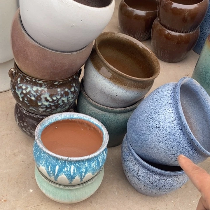 紫砂花盆0220瑕—— 14瑕