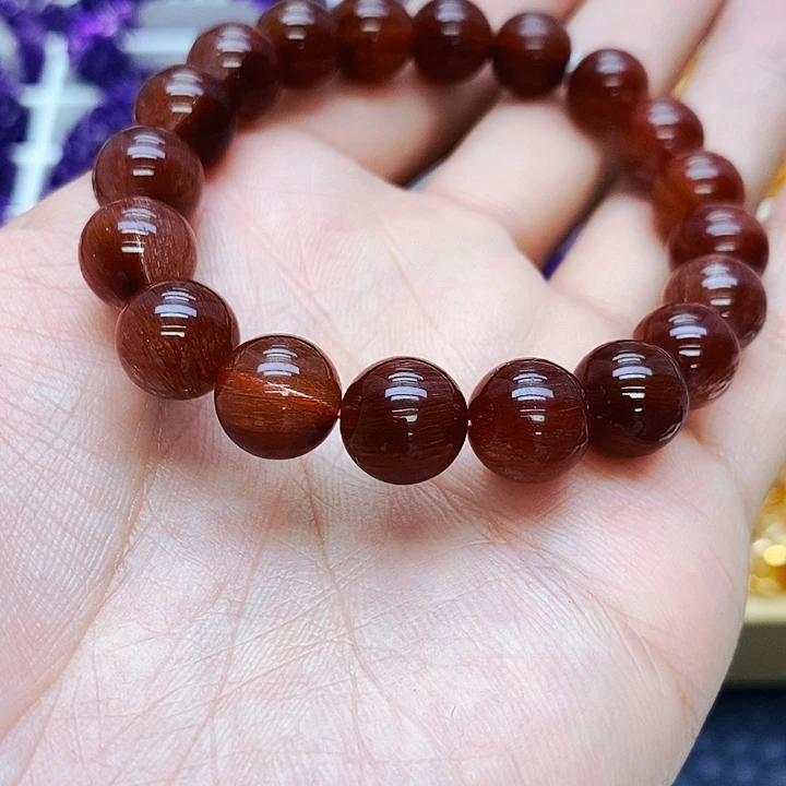 水晶手串未镶嵌红发晶