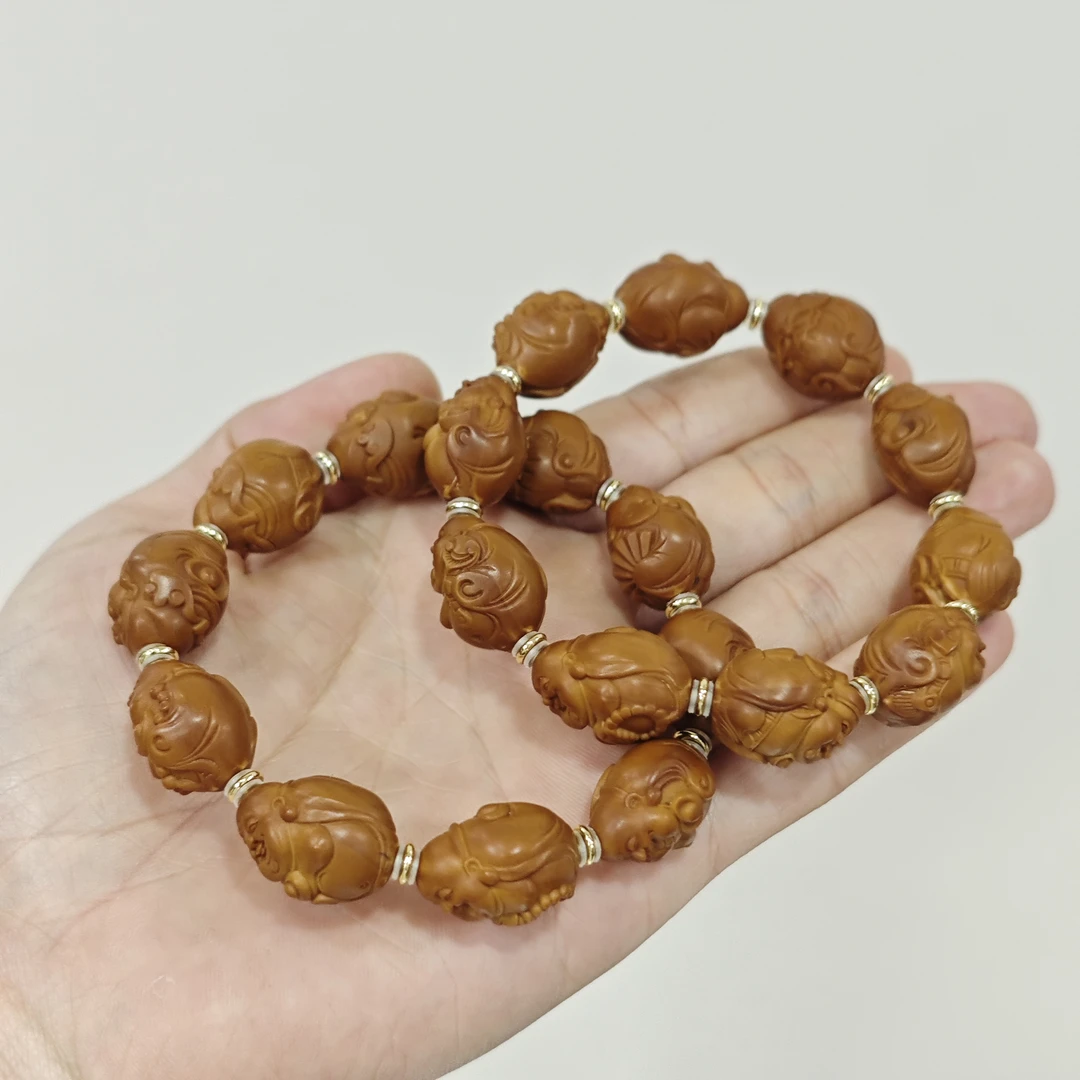 【举石】S07-S5062-94橄榄核合金手串（一件/多样性/约19*14*12mm）J