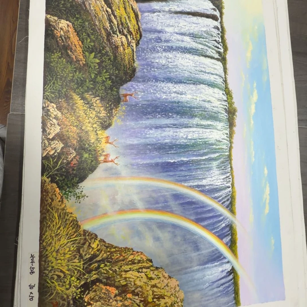 油画加油加油努力加油努力