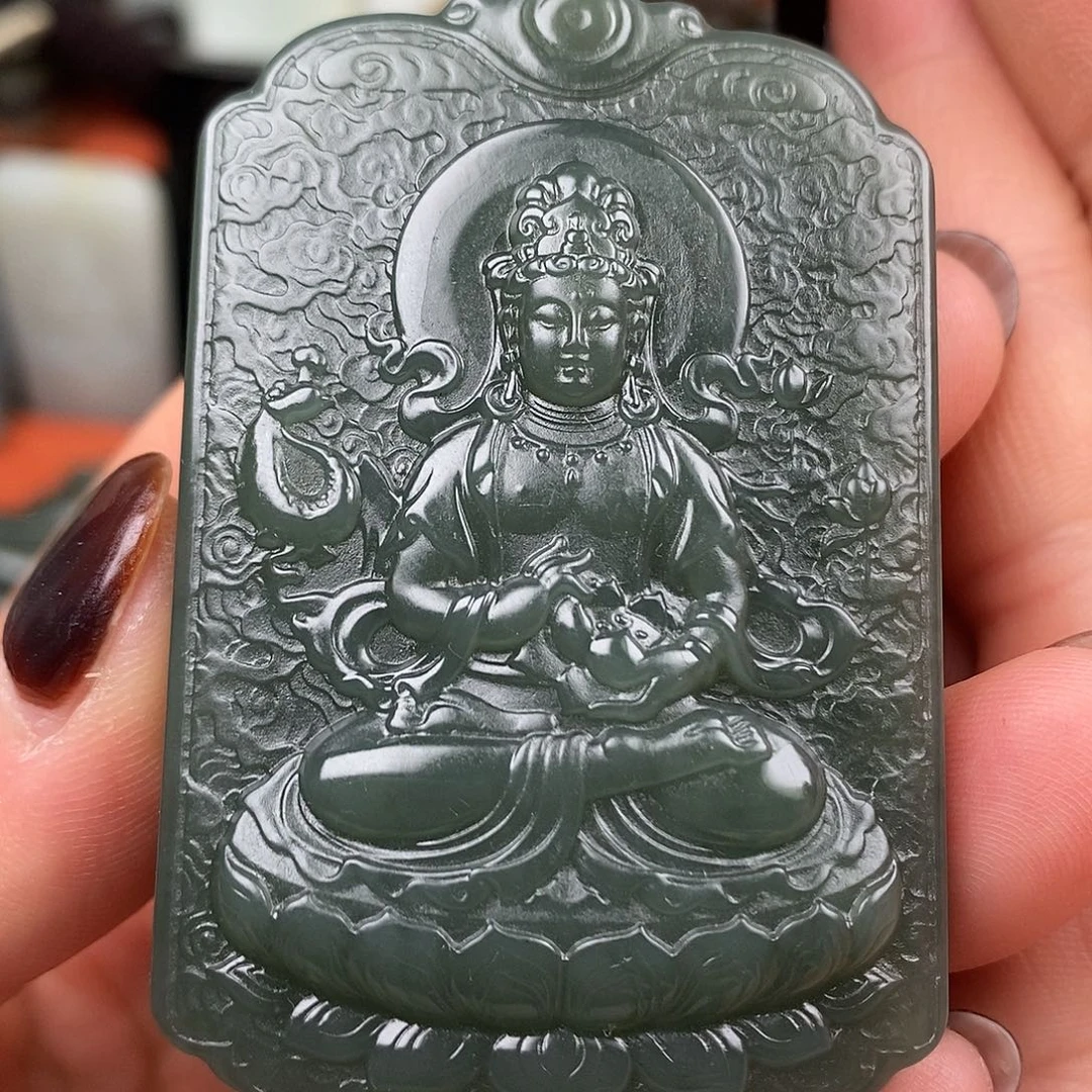 和田玉未镶嵌颈饰