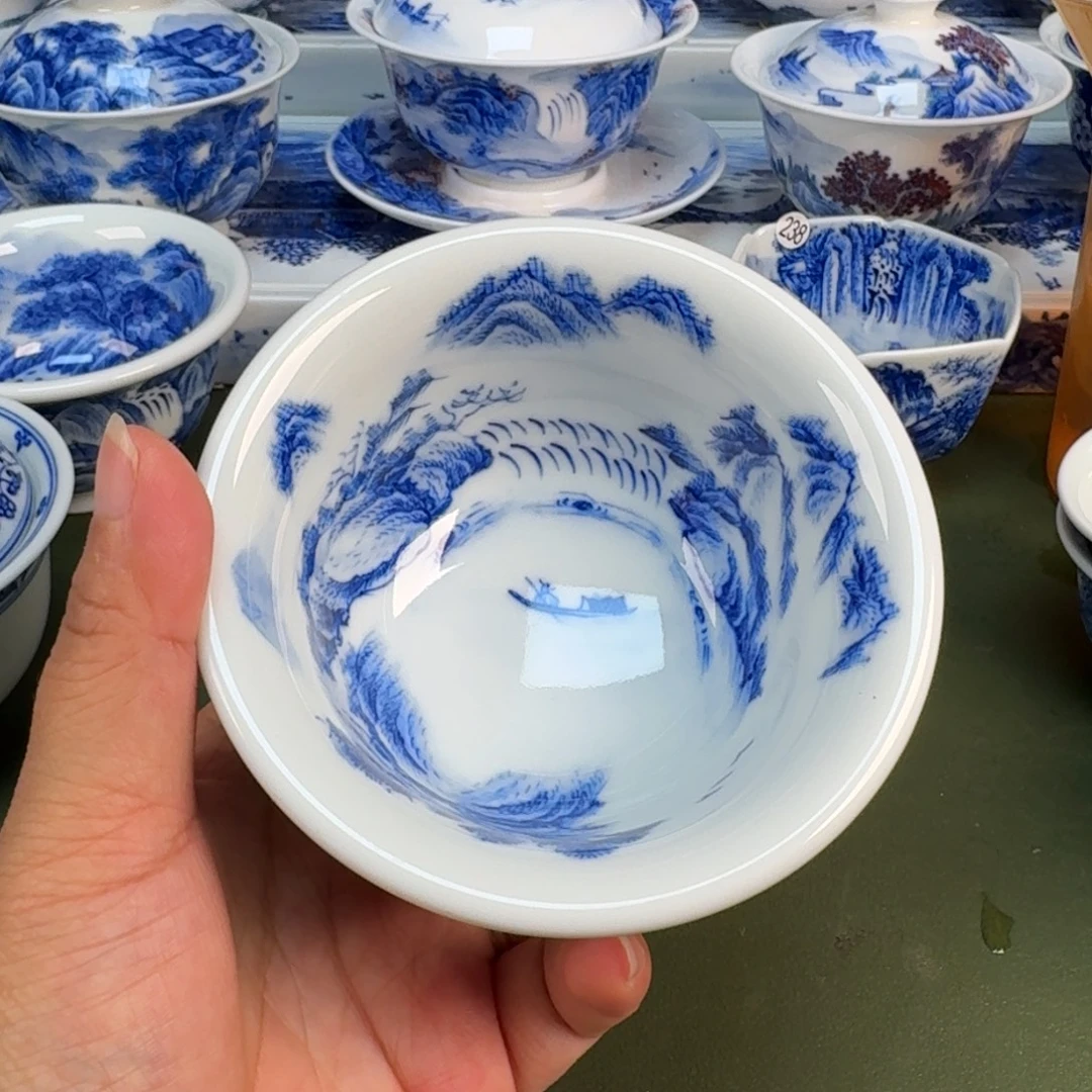 景德镇纯手绘茶具圆圆237