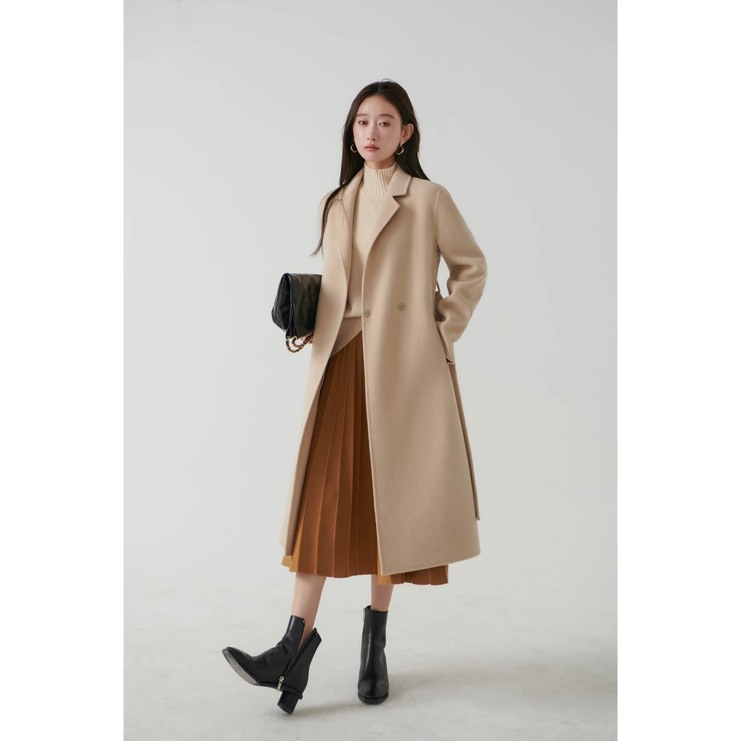 现货闪发 女主大衣|阿拉善30山羊绒+100支荃澳毛|双面呢MN0408