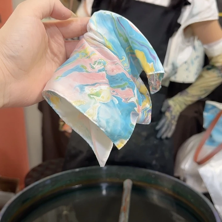 416马卡龙缎面发圈手作