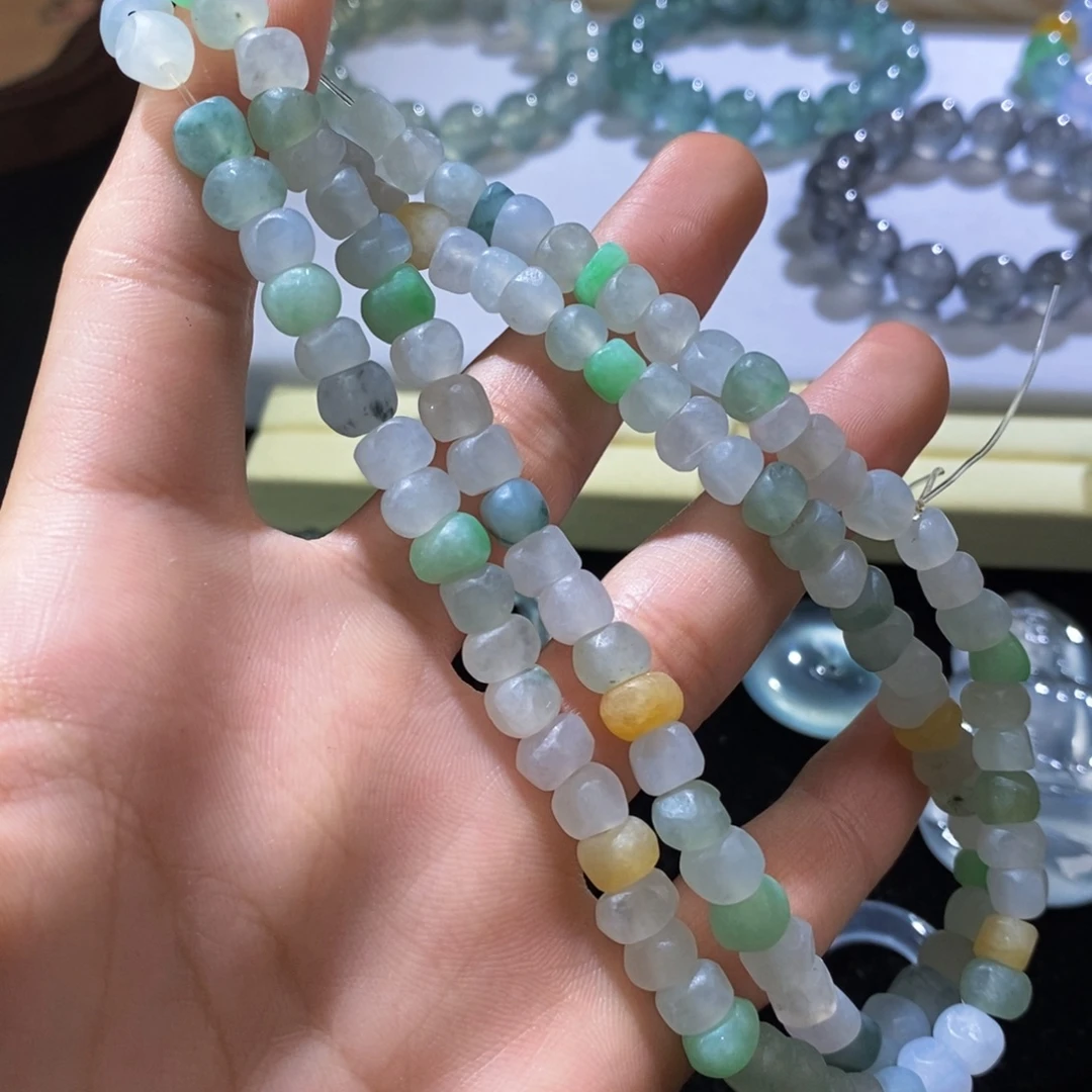 定制翡翠未镶嵌珠链