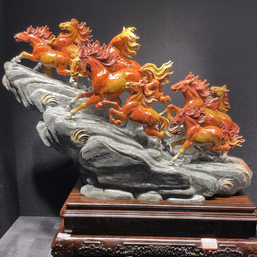 寿山石山水田黄印章印摆件貔貅手把件石雕工艺品入门玄关奇石山水