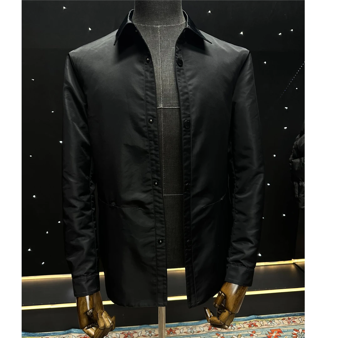 【夹克款】2025春季新款男士衬衫款夹克外套 拼接修身轻便 男外套