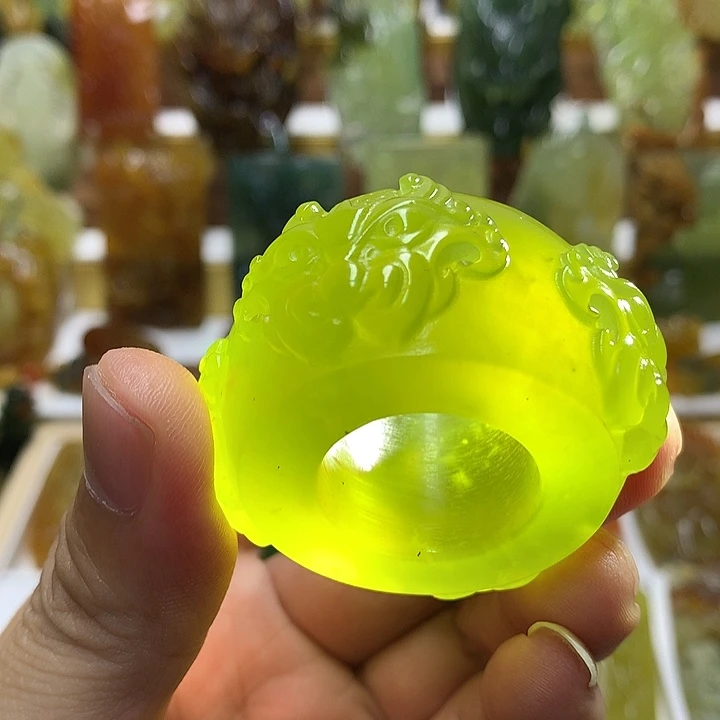 蛇纹石玉未镶嵌珠宝半成品