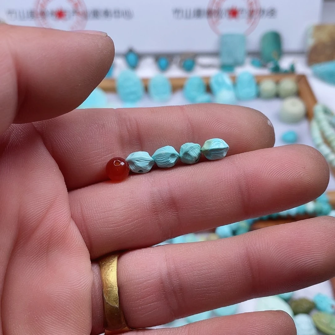 南红玛瑙颈饰未镶嵌晓**色319