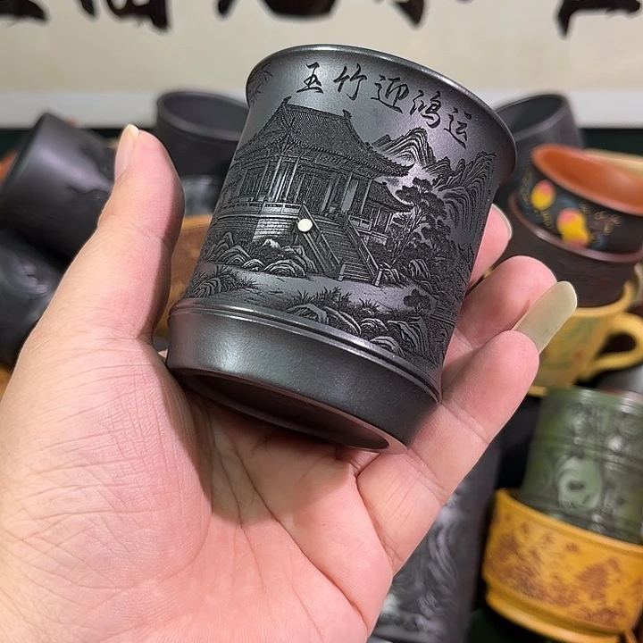 茶杯紫砂全手工紫砂主人杯