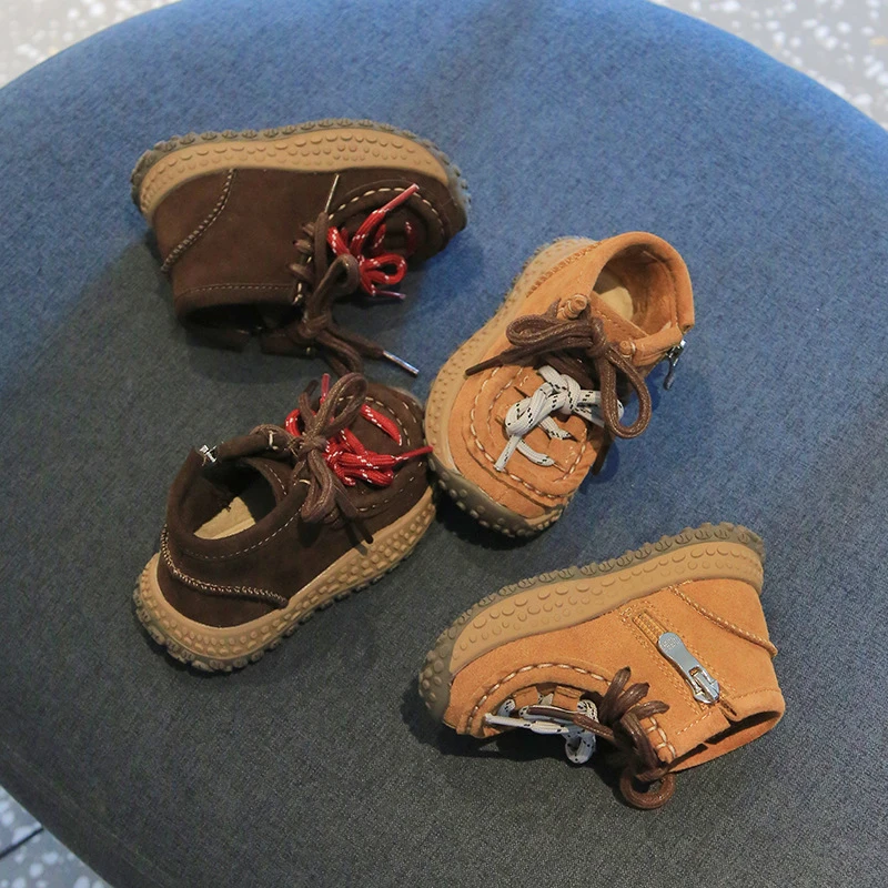 53021宝宝棉鞋冬季加绒软底中帮男童雪地靴1--3岁加厚保暖女婴儿