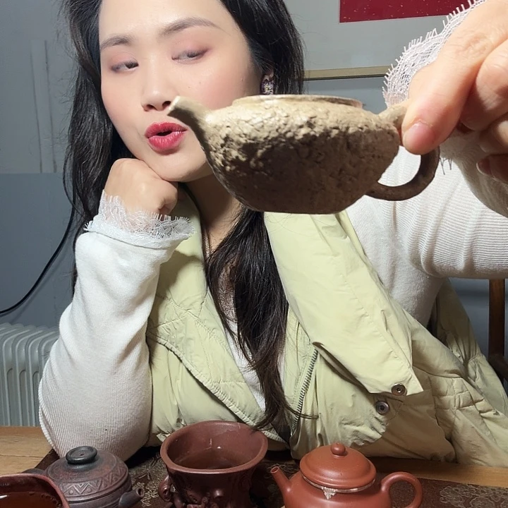 摇***摇茶壶紫砂全手工福利不退不换