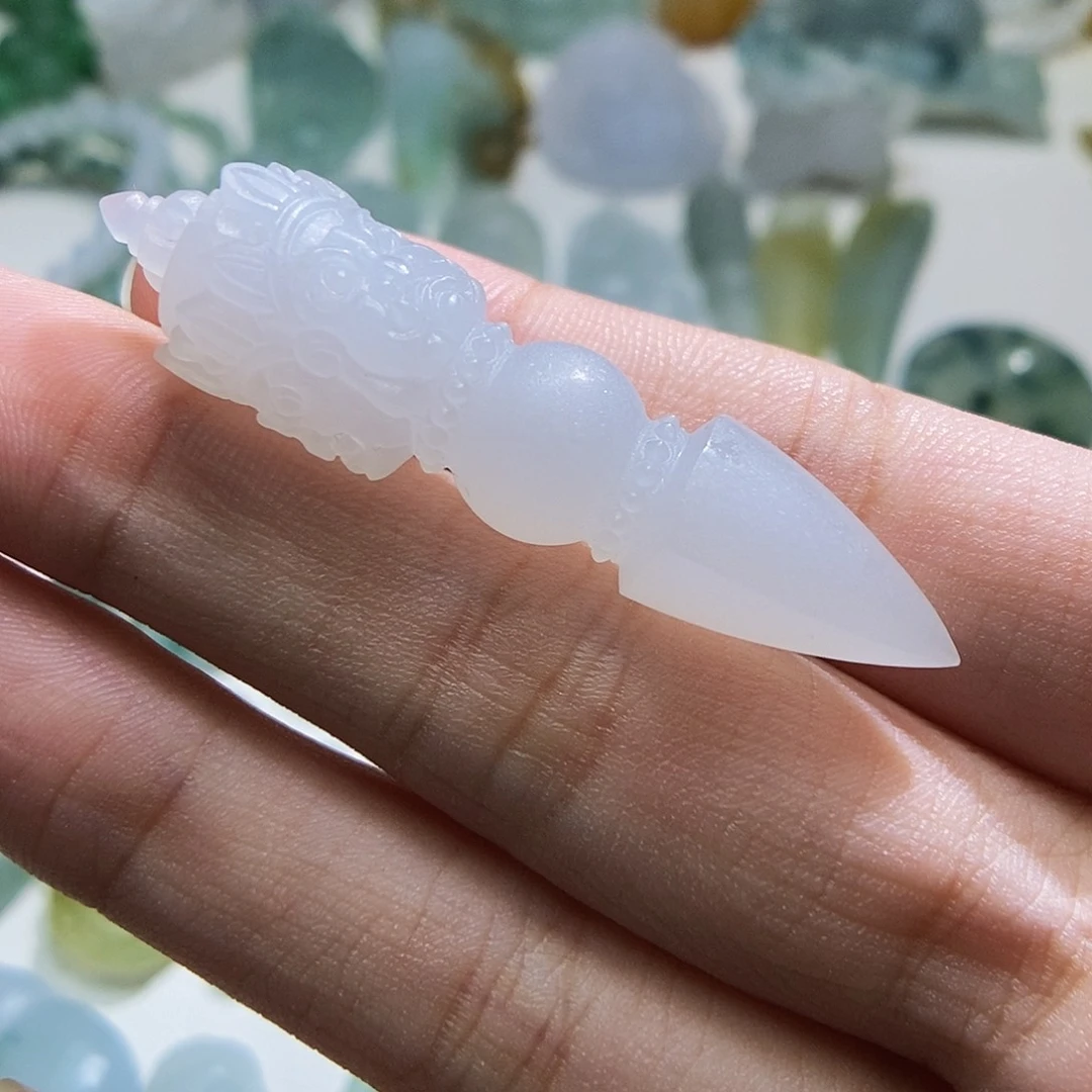 定制翡翠未镶嵌降魔杵