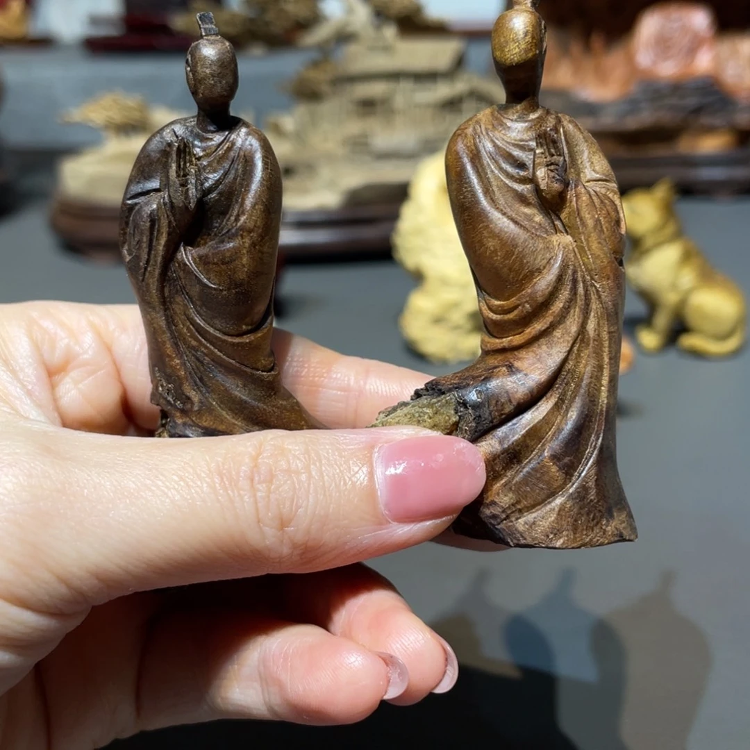 劉***9楠木摆件工艺品无相