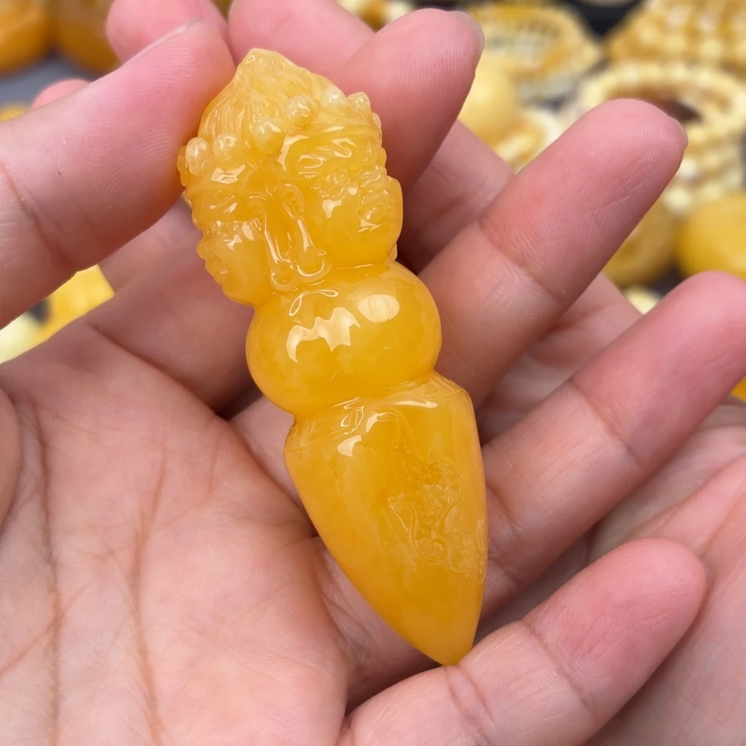琥珀未镶嵌裸石杵