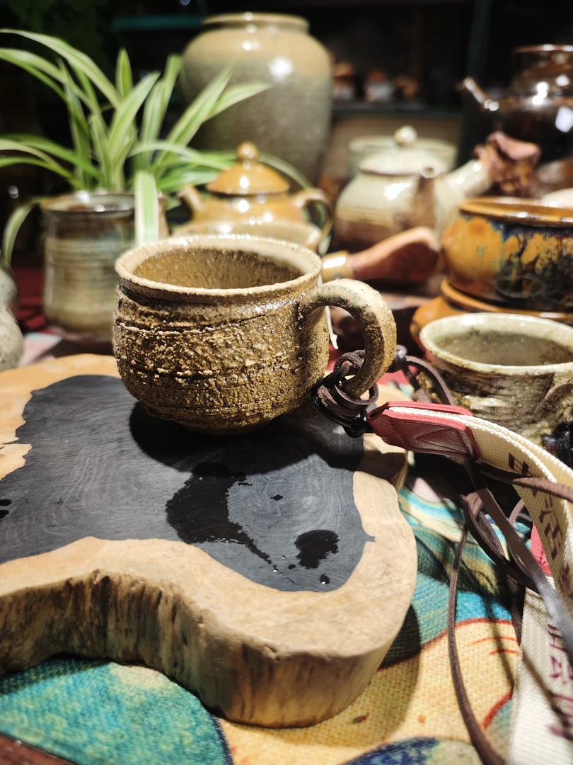 申活藝術柴烧手作粗陶去野咖啡杯创意复古水杯陶瓷