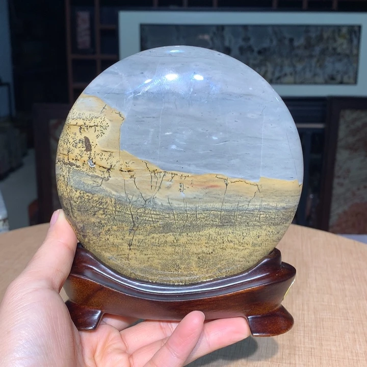 ，广西国画石摆件，收藏观赏