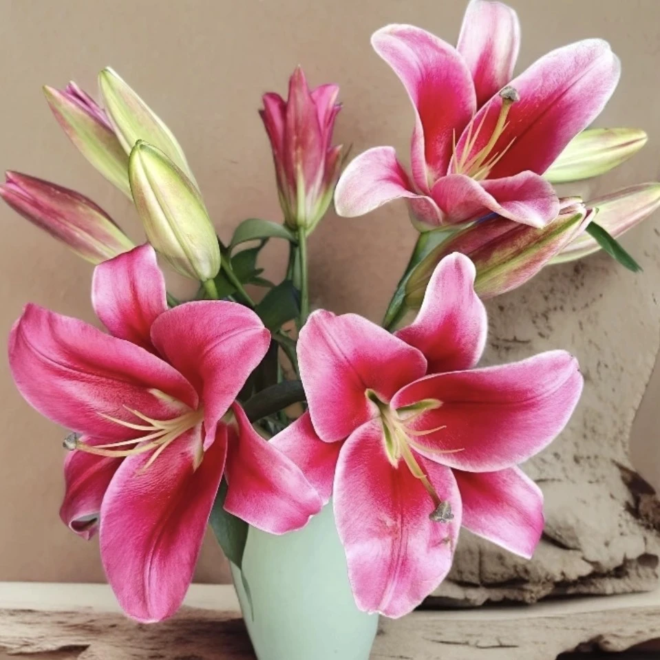 （红色欲望）浓香型百合鲜花花卉东北基地直发顺丰包邮