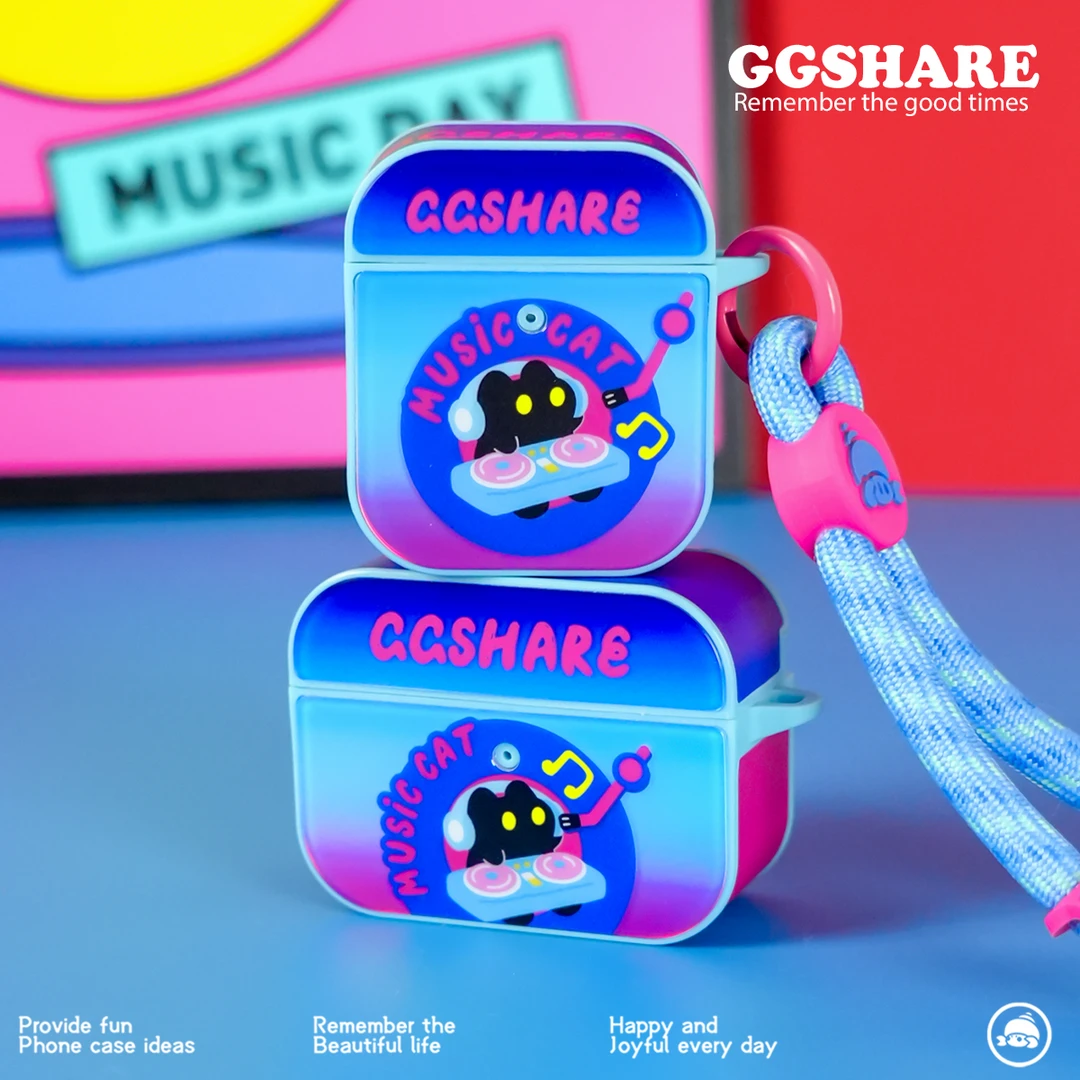 GGSHARE原创设计蓝牙耳机保护套适用于Airpodspro二三四代耳机壳