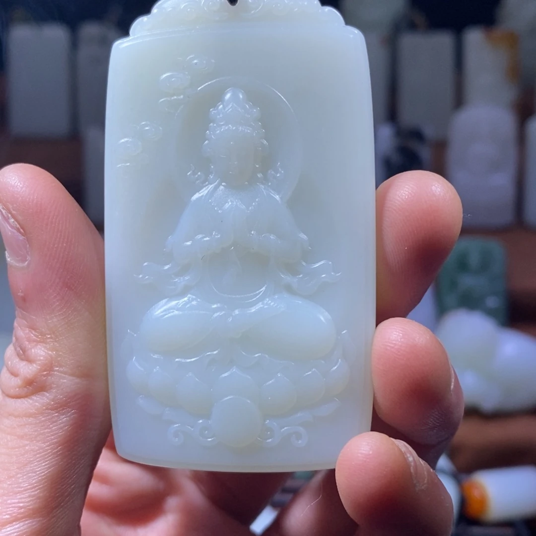 和田玉吊坠(不含链)未镶嵌一****↗