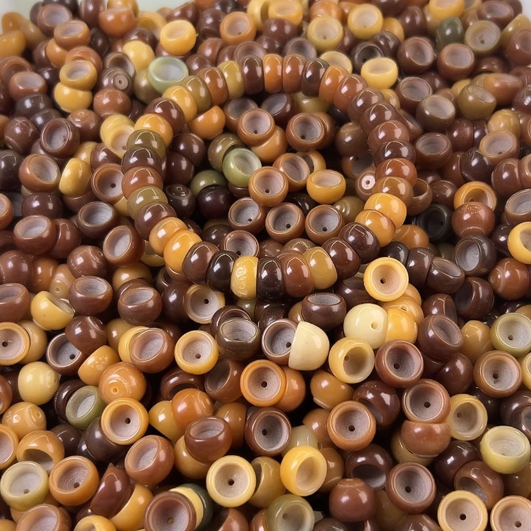 菩提根/象牙果吊坠卡13微瑕冰咖碗100颗