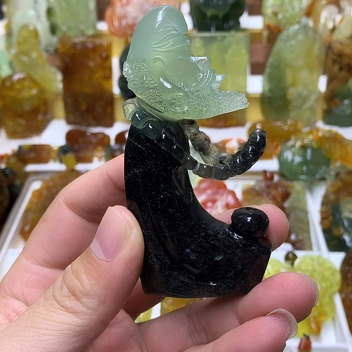 蛇纹石玉未镶嵌珠宝半成品