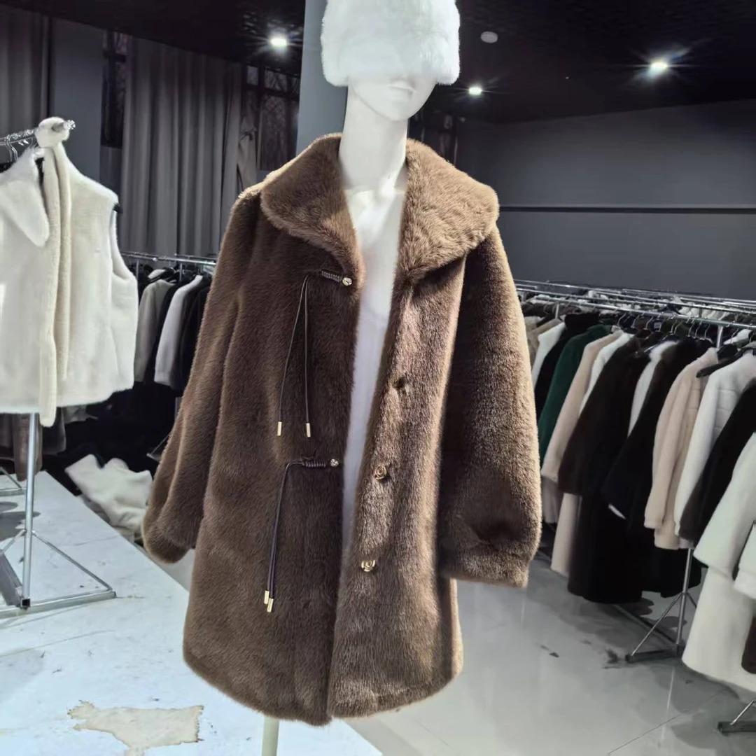 F22时尚女装貂绒外套气质百搭