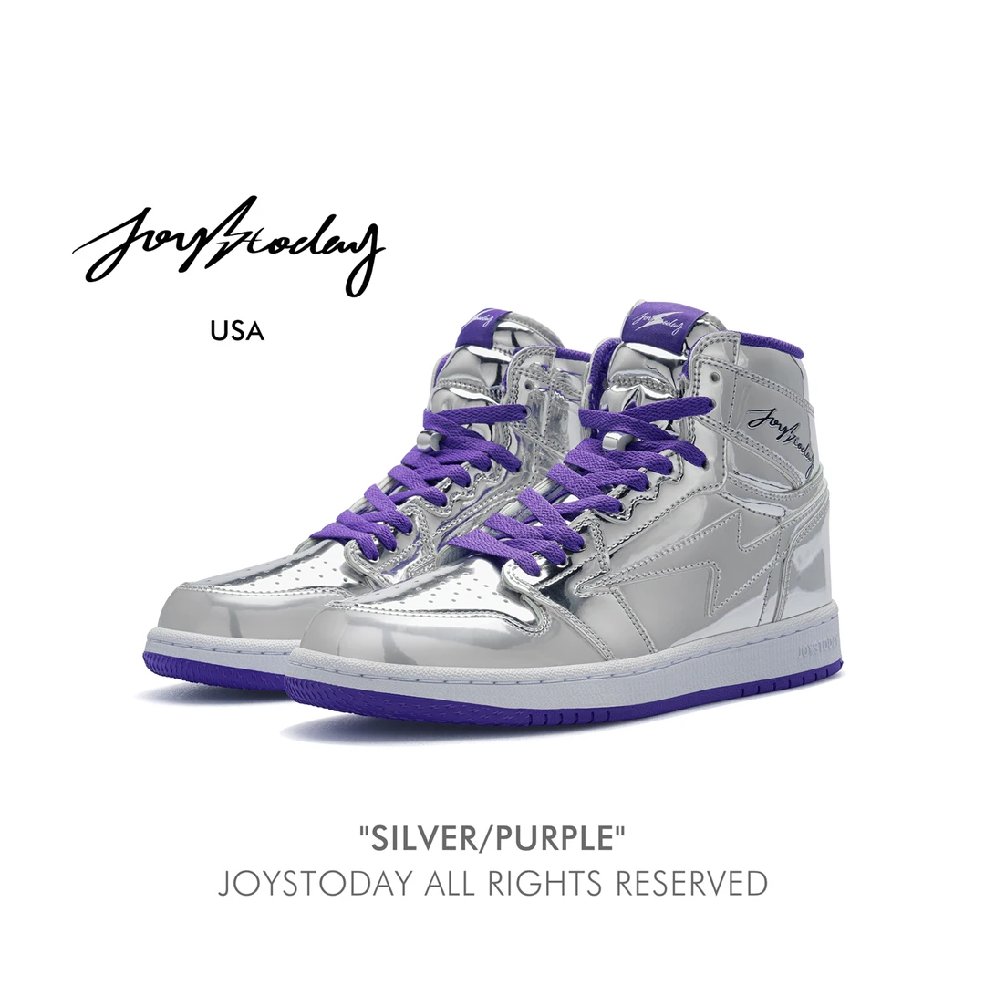 【直播专享】AIR JOYSTODAY 闪电AJ1 RETRO HIGH银紫高帮男女板鞋