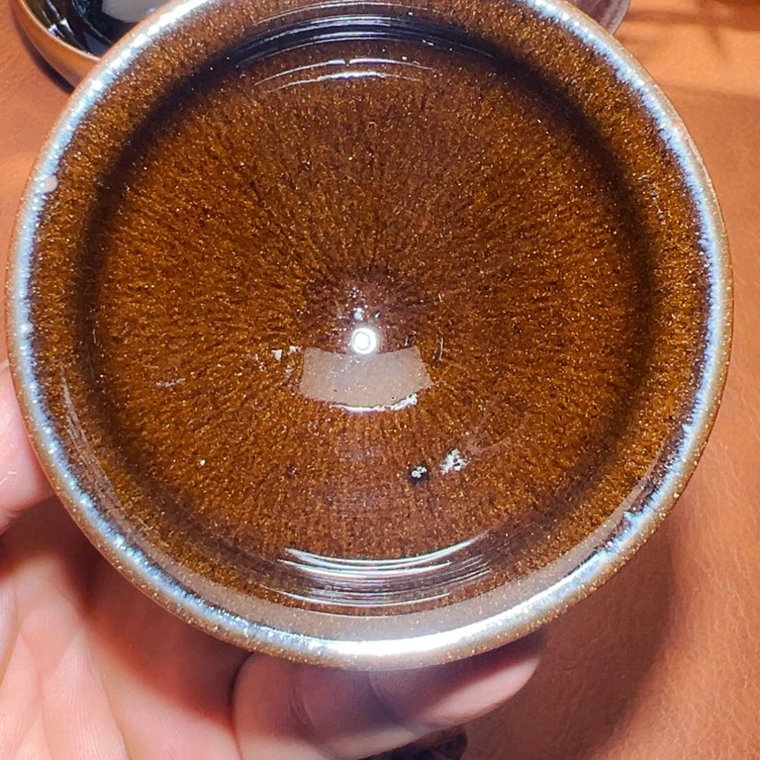 茶盏柴烧全品建窑建盏酱玉