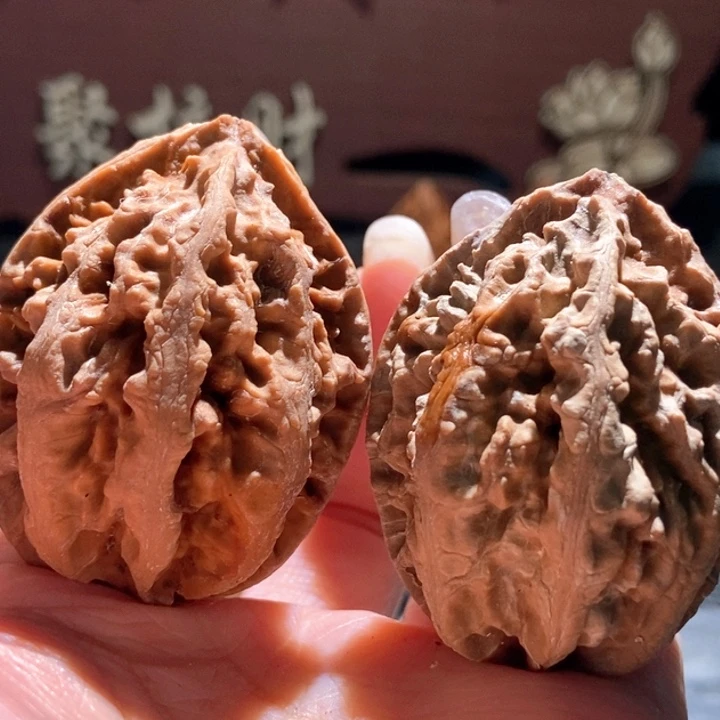 吊坠文玩核桃聚核财婉楸花皮95