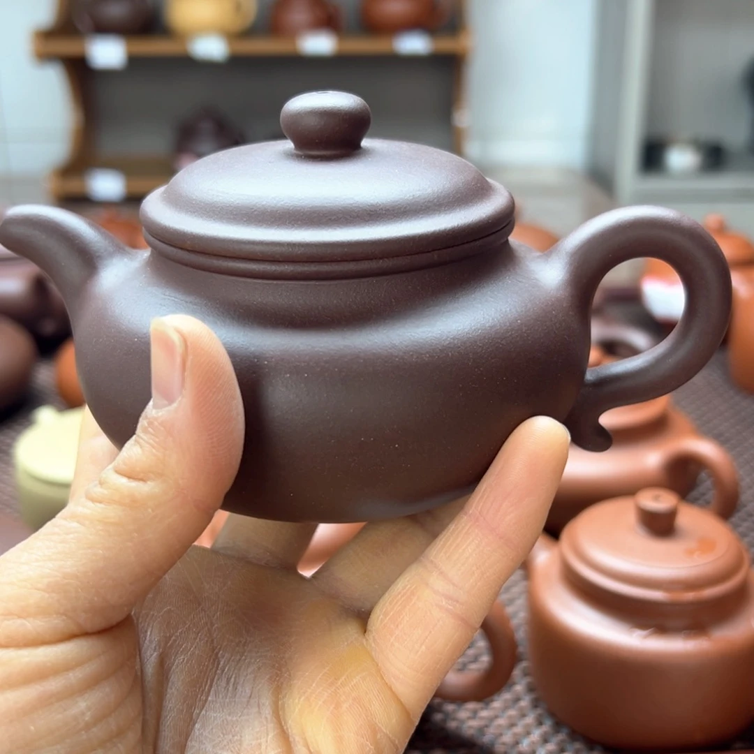洪**火紫砂壶电刻坊古茶壶