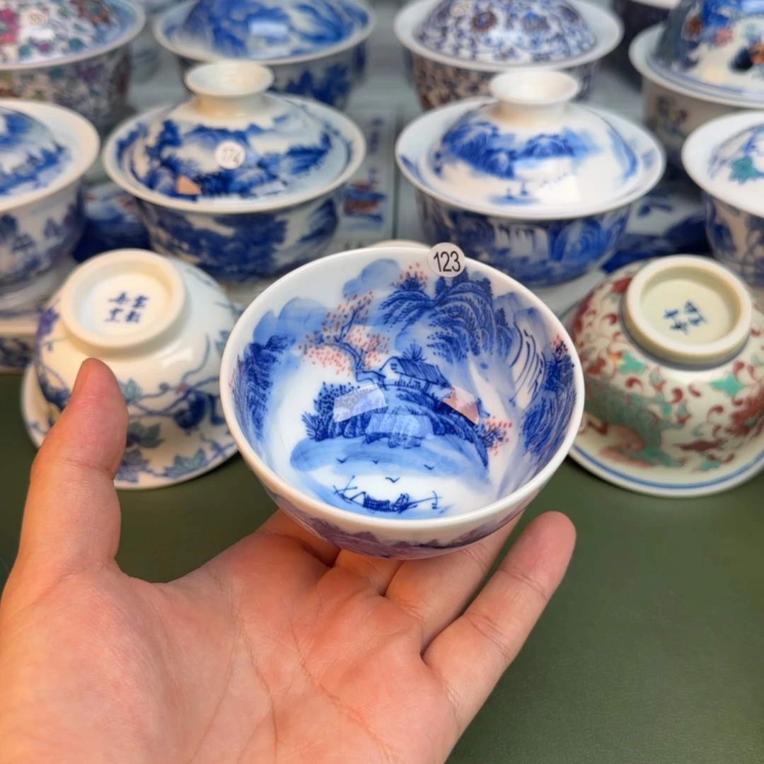 彦祖纯手工手绘茶具123