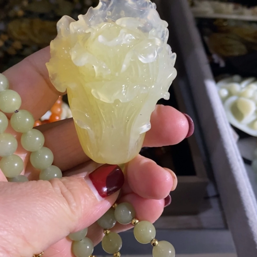 【闪购商品】岫玉毛衣链未镶嵌