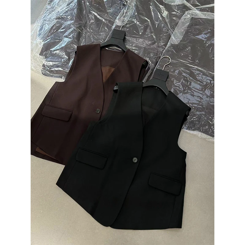 《终身爱马甲》JING春季新款24492高端气质马甲羊毛宽松时尚马夹