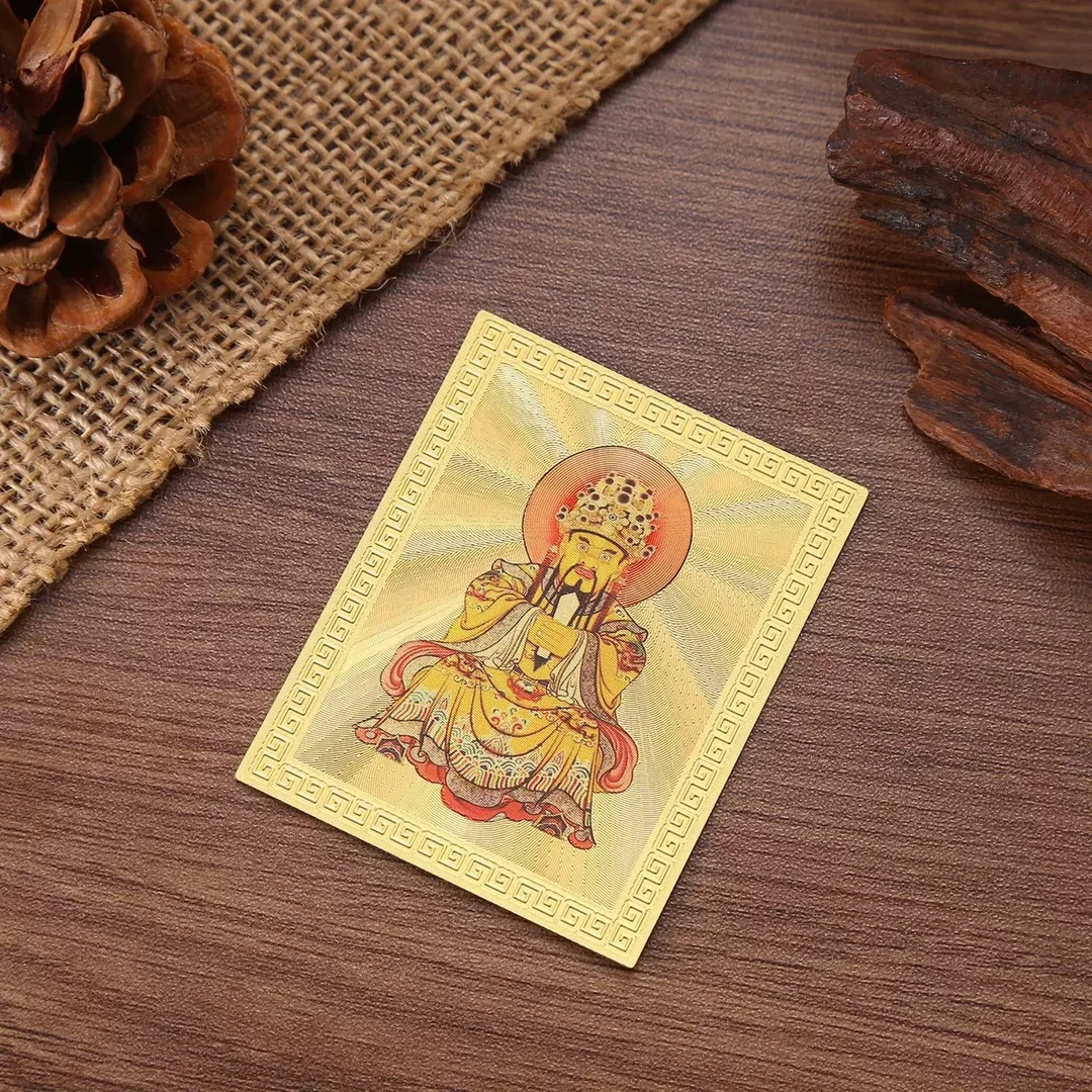 五爷帝君卡片可作手机贴财库卡礼品