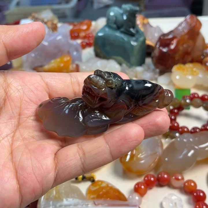 玛瑙/玉髓未镶嵌吊坠(不含链)
