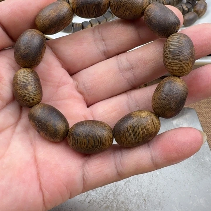 火***土沉香手串乌身手串13克加