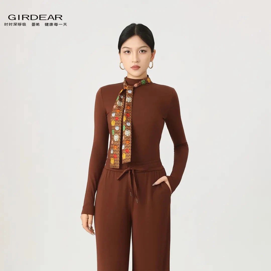 GIRDEAR/哥弟秋冬新款时尚修身显瘦百搭高领打底长袖T恤130136