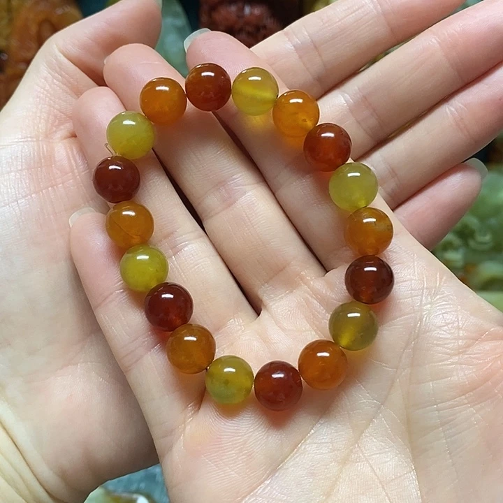 蛇纹石玉未镶嵌手链
